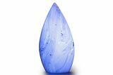 Polished Indonesian Blue Amber Flame #383341-1